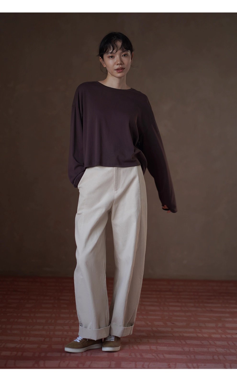 立體顯瘦挺括100棉細膩燈芯絨寬鬆直筒高腰休閒百搭長褲,立體顯瘦挺括100棉細膩燈芯絨寬鬆直筒高腰休閒百搭長褲,HBEW3035,立體顯瘦挺括100棉細膩燈芯絨寬鬆直筒高腰休閒百搭長褲,高腰直筒,燈芯絨