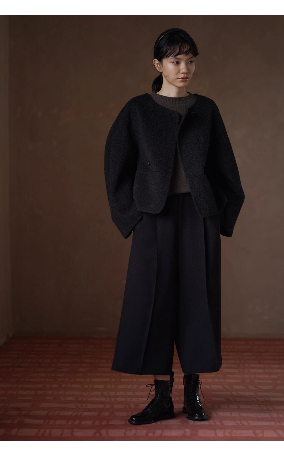 無聲藏肉挺縫線顯瘦時尚抗皺八分褲直筒寬鬆通勤西裝褲女,無聲藏肉挺縫線顯瘦時尚抗皺八分褲直筒寬鬆通勤西裝褲女,HBEW3037,無聲藏肉挺縫線顯瘦時尚抗皺八分褲直筒寬鬆通勤西裝褲女,扣袢設計,遮肉廓形