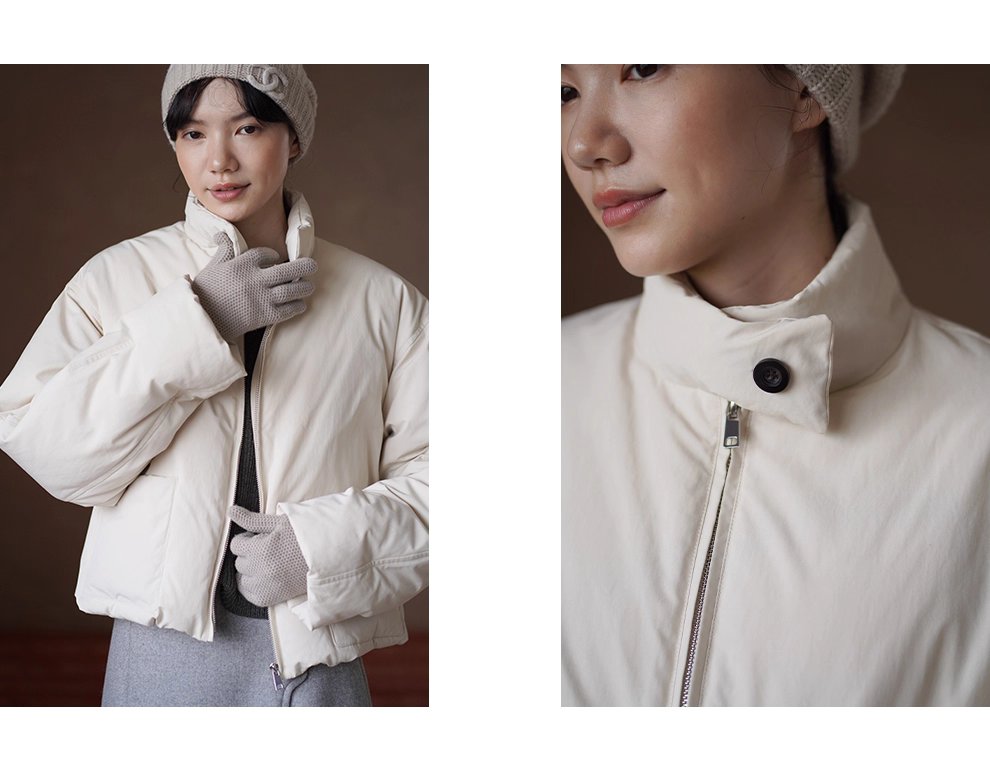 高品質高密防風羽絨衣立領保暖短款新國標90白鴨絨外套,高品質高密防風羽絨衣立領保暖短款新國標90白鴨絨外套,HBEW5098,高品質高密防風羽絨衣立領保暖短款新國標90白鴨絨外套,立領防風,白鴨絨