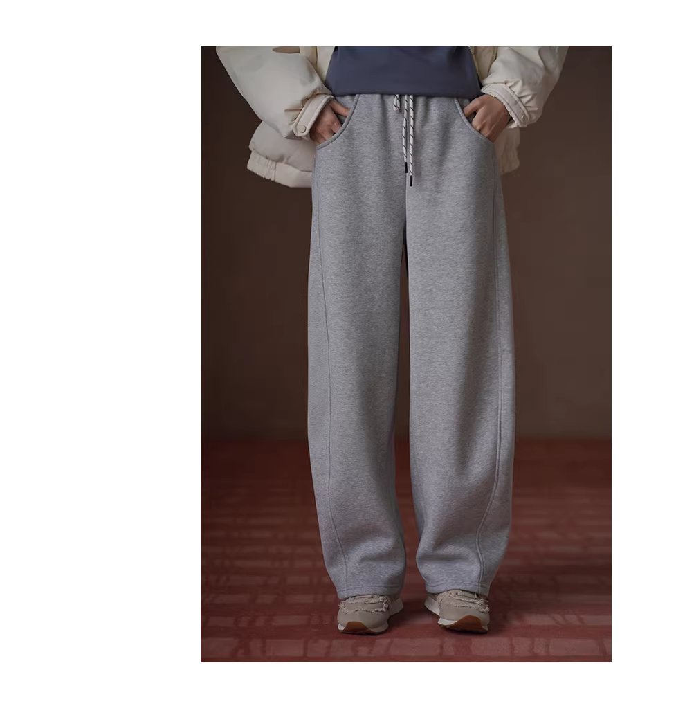 溫暖加倍仿羊絨加絨加厚立體顯瘦分割高腰寬鬆運動長褲,溫暖加倍仿羊絨加絨加厚立體顯瘦分割高腰寬鬆運動長褲,HBEW3042,溫暖加倍仿羊絨加絨加厚立體顯瘦分割高腰寬鬆運動長褲,彎刀褲型,加絨加厚