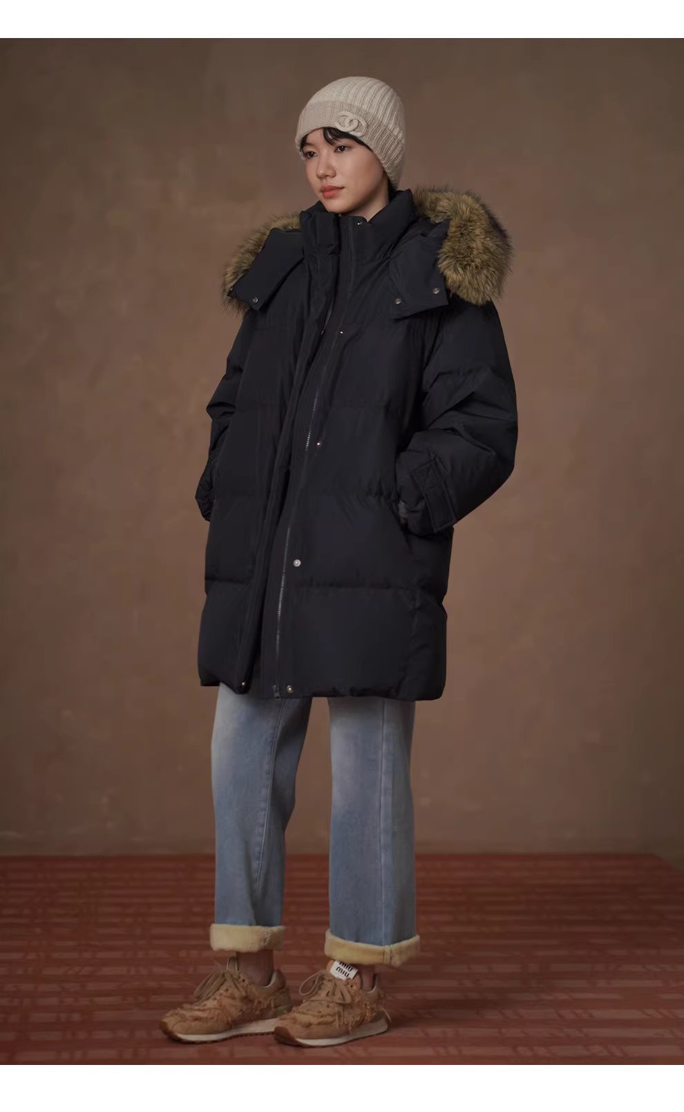 保命牛仔褲高品質水洗牛仔銀狐絨加絨高腰小腳直筒長褲,保命牛仔褲高品質水洗牛仔銀狐絨加絨高腰小腳直筒長褲,HBEW3043,保命牛仔褲高品質水洗牛仔銀狐絨加絨高腰小腳直筒長褲,復古水洗,加絨蓄熱