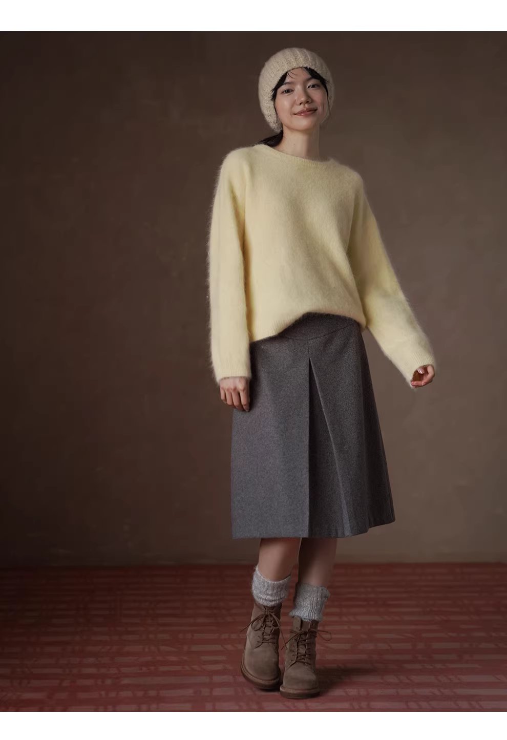 蓬鬆酒心吐司24支敲細浣熊混紡紗線圓領寬鬆絨毛毛衣女,蓬鬆酒心吐司24支敲細浣熊混紡紗線圓領寬鬆絨毛毛衣女,HBEW1137,蓬鬆酒心吐司24支敲細浣熊混紡紗線圓領寬鬆絨毛毛衣女,絨毛毛衣,羅紋縮口