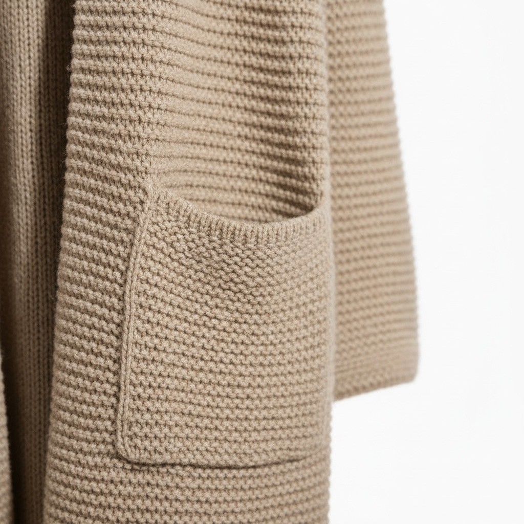 粗線加厚款毛衣外套秋冬慵懶風口袋針織開襟衫,粗線加厚款毛衣外套秋冬慵懶風口袋針織開襟衫,5W165014,粗線加厚款毛衣外套秋冬慵懶風口袋針織開襟衫,百搭實穿,粗針設計