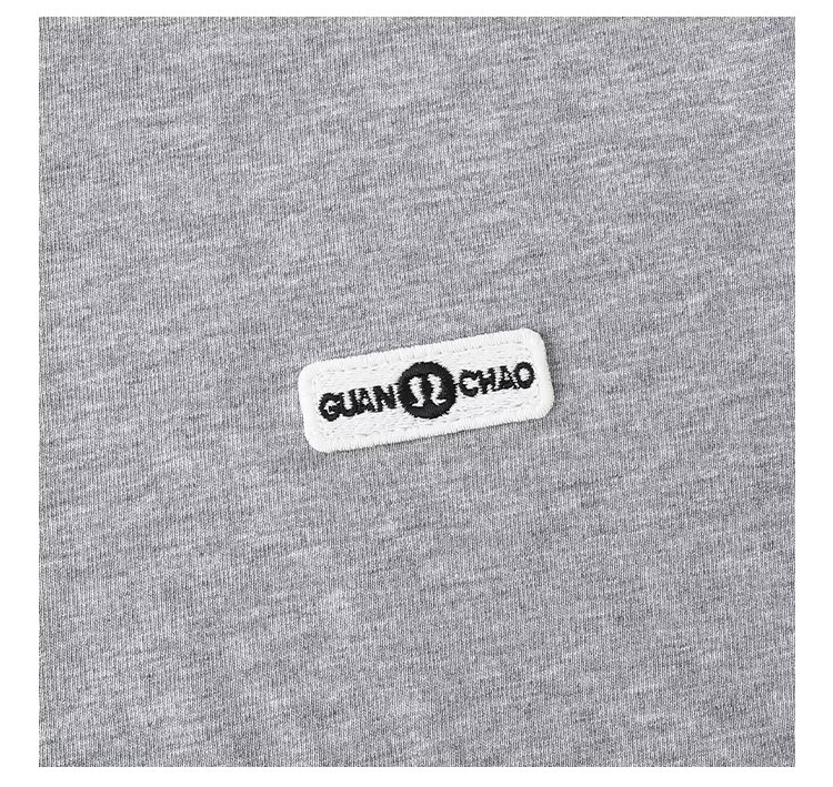 灰色圓弧下擺側開叉T恤女春季新款純棉貼標上衣,灰色圓弧下擺側開叉T恤女春季新款純棉貼標上衣,HBFS1000,灰色圓弧下擺側開叉T恤女春季新款純棉貼標上衣,輕鬆穿搭,全棉面料