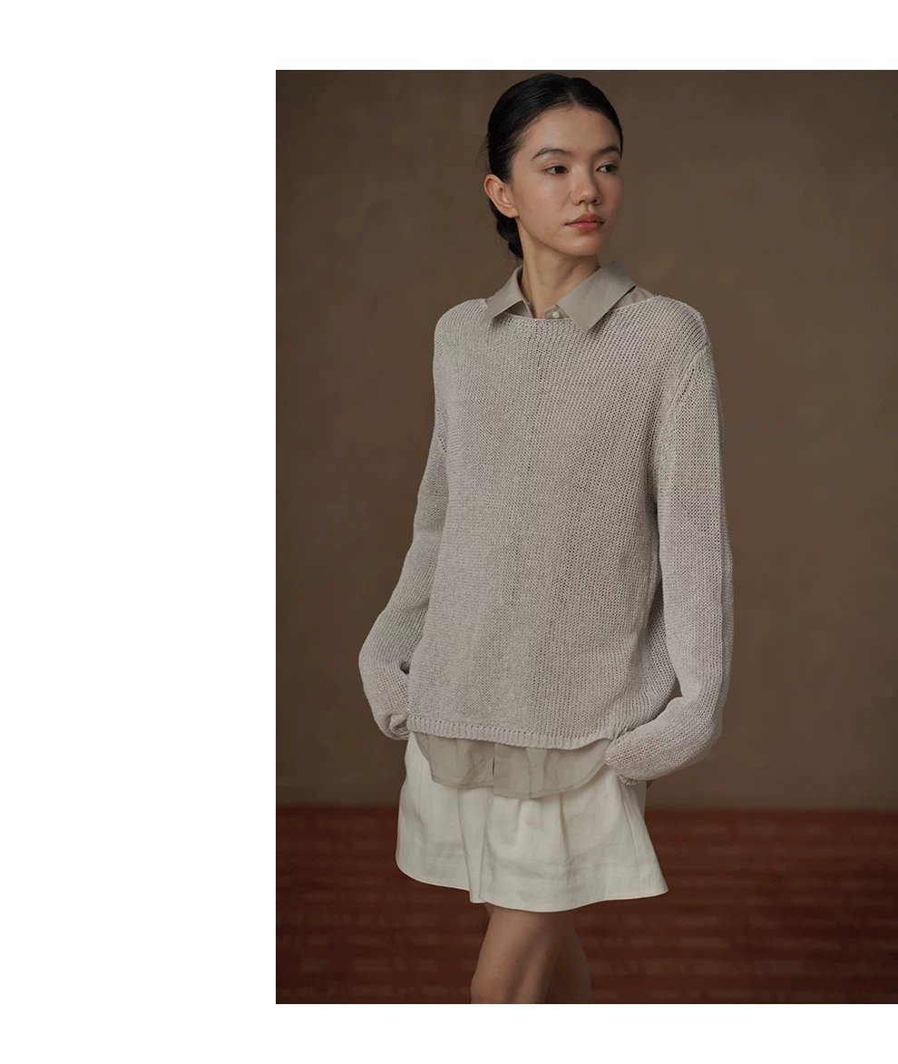 輕柔撫摸苧麻萊賽爾輕薄透氣寬鬆顯瘦通勤長袖落肩襯衫,輕柔撫摸苧麻萊賽爾輕薄透氣寬鬆顯瘦通勤長袖落肩襯衫,HBFS1021,輕柔撫摸苧麻萊賽爾輕薄透氣寬鬆顯瘦通勤長袖落肩襯衫,清爽透氣,硬挺不軟塌