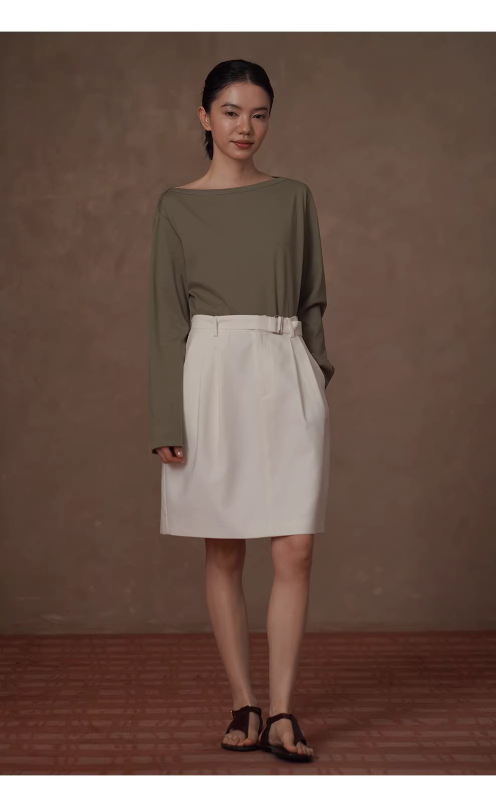 春日雲清爽實用半身裙顯瘦壓褶A子版型短版通勤裙,春日雲清爽實用半身裙顯瘦壓褶A子版型短版通勤裙,HBFS2004,春日雲清爽實用半身裙顯瘦壓褶A子版型短版通勤裙,鬆弛氛圍感,A字版修身