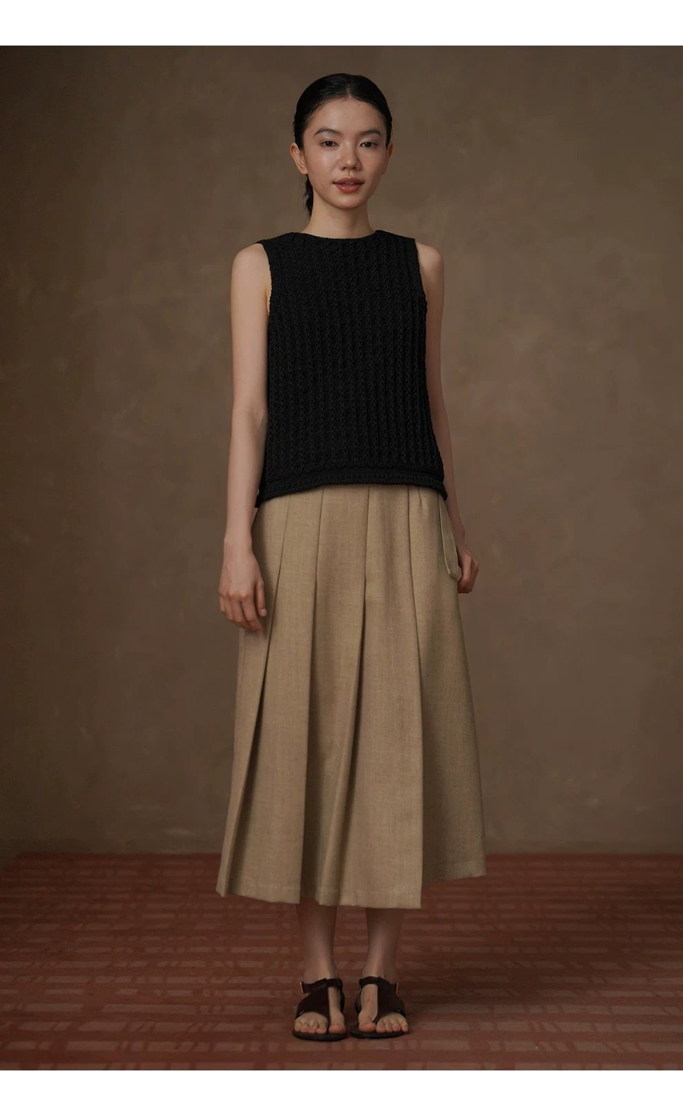 春意濃A字高腰半身裙高支高密挺括立體壓褶顯瘦學院裙,春意濃A字高腰半身裙高支高密挺括立體壓褶顯瘦學院裙,HBFS2007,春意濃A字高腰半身裙高支高密挺括立體壓褶顯瘦學院裙,抗皺耐磨,雅麻紋理