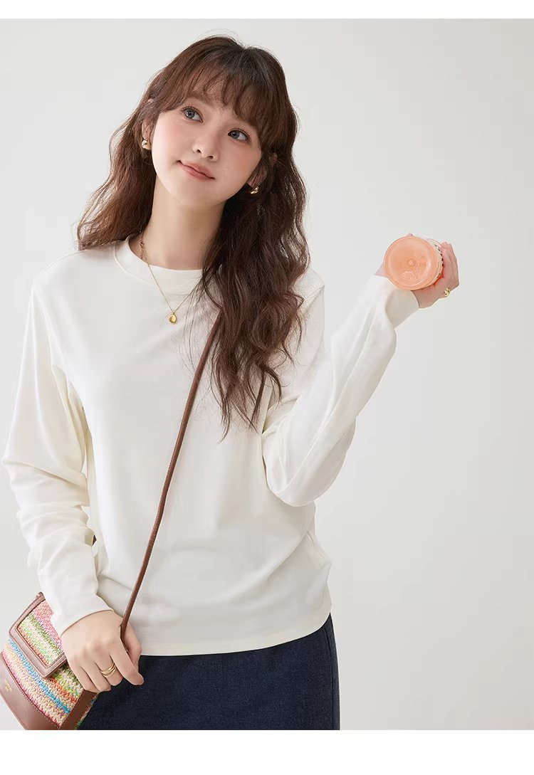 純色圓領微蝙蝠袖T恤女26春季新款寬鬆百搭上衣,純色圓領微蝙蝠袖T恤女26春季新款寬鬆百搭上衣,HBFS1041,純色圓領微蝙蝠袖T恤女26春季新款寬鬆百搭上衣,必備單品,舒適面料