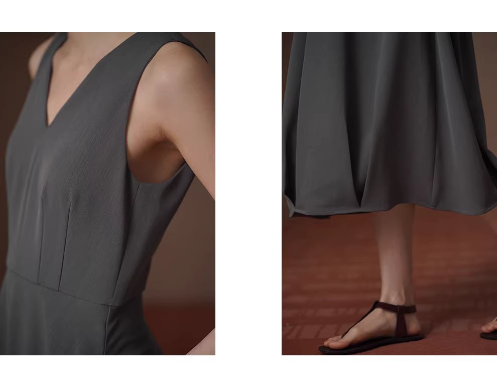 燕尾蝶優雅V領收腰挺括花苞下擺通勤顯瘦氣質背心洋裝,燕尾蝶優雅V領收腰挺括花苞下擺通勤顯瘦氣質背心洋裝,HBFS7024,燕尾蝶優雅V領收腰挺括花苞下擺通勤顯瘦氣質背心洋裝,挺版抗皺,A字修身