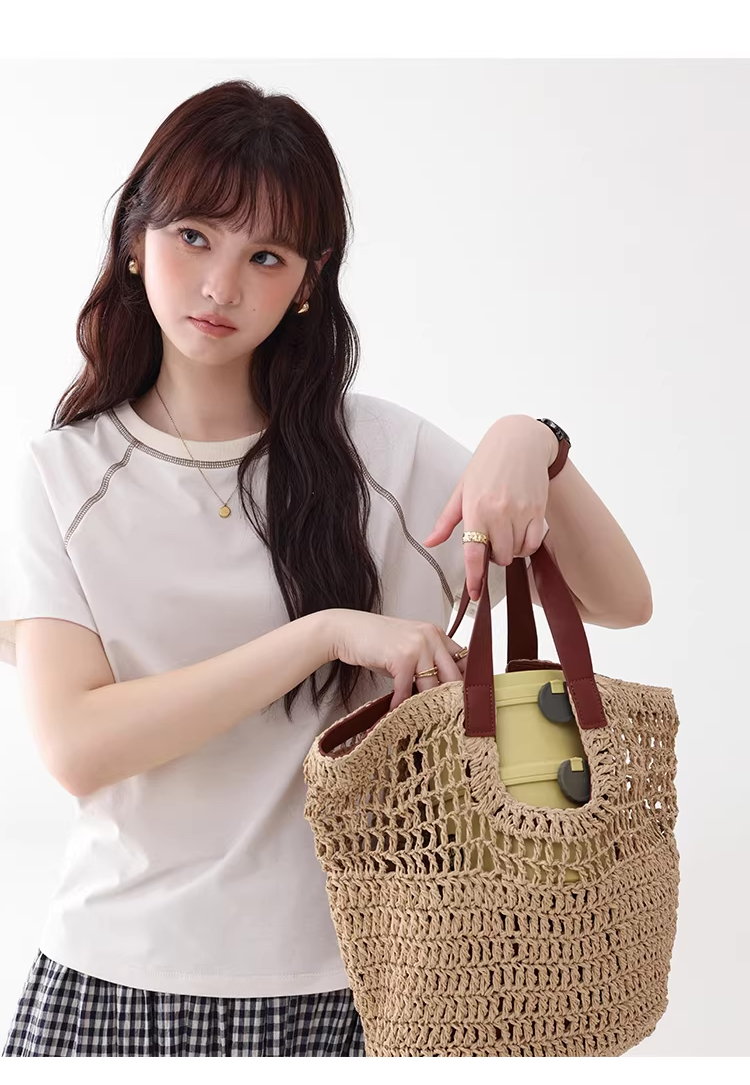 日系反線插肩袖T恤女26夏季新款通勤寬鬆上衣,日系反線插肩袖T恤女26夏季新款通勤寬鬆上衣,HBFS1087,日系反線插肩袖T恤女26夏季新款通勤寬鬆上衣,插肩袖,寬鬆舒適