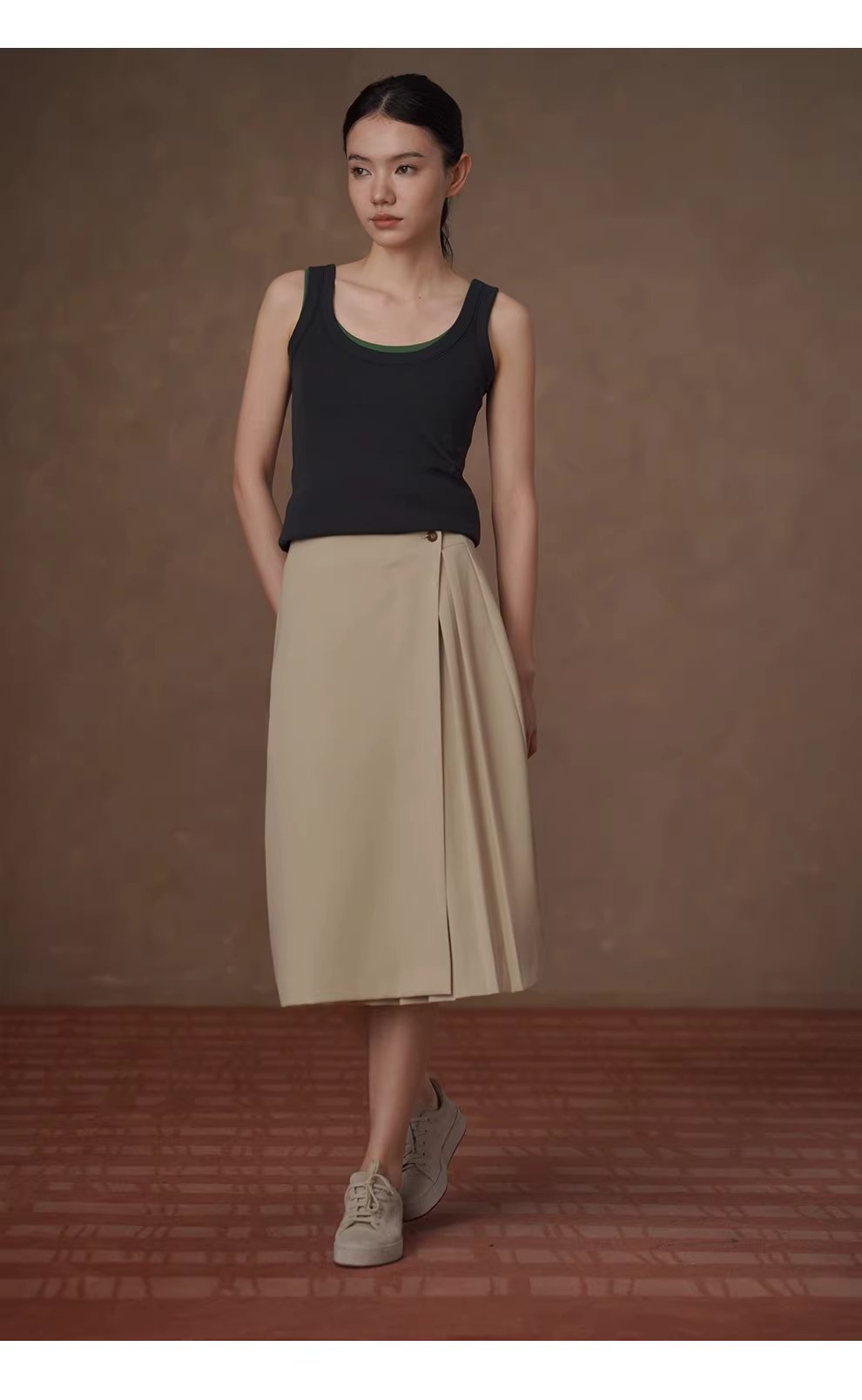 姐法式通勤一片圍裹式寬鬆直筒高腰不對稱壓褶顯瘦半身裙,姐法式通勤一片圍裹式寬鬆直筒高腰不對稱壓褶顯瘦半身裙,HBFS2018,姐法式通勤一片圍裹式寬鬆直筒高腰不對稱壓褶顯瘦半身裙,透氣舒適,版型顯瘦