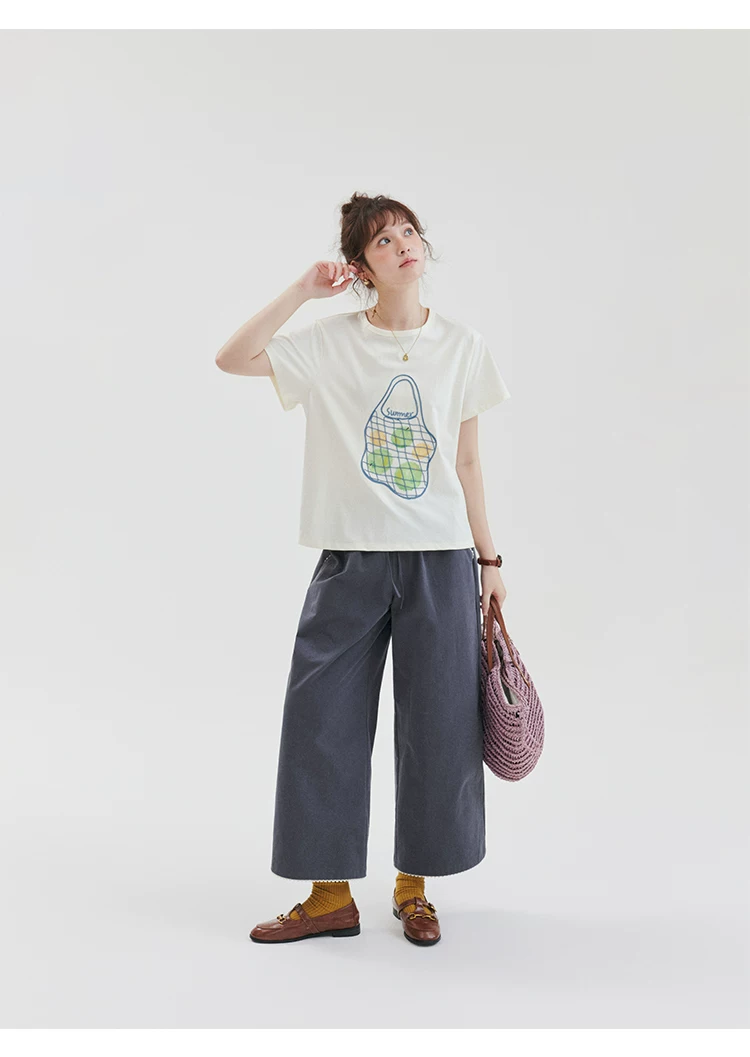 夏日水果印花短袖T恤女夏新款韓系寬鬆圓領上衣,夏日水果印花短袖T恤女夏新款韓系寬鬆圓領上衣,HBFS1258,夏日水果印花短袖T恤女夏新款韓系寬鬆圓領上衣,童趣印花,舒適面料