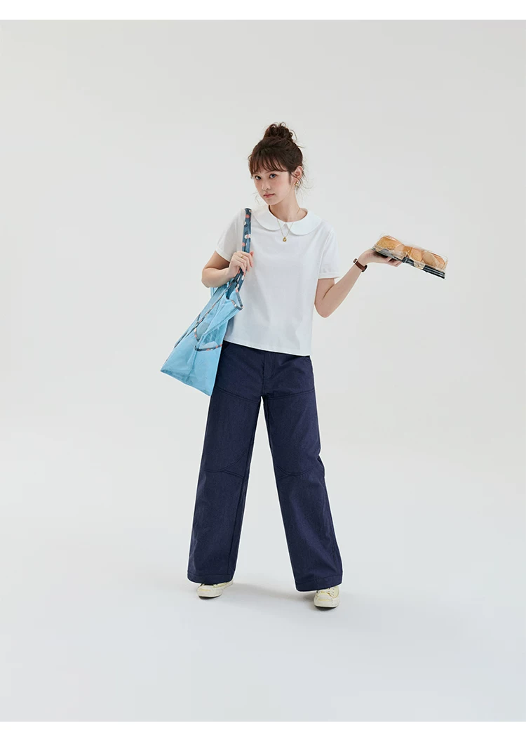 日系純色娃娃領短袖T恤女夏季新款通勤減齡上衣,日系純色娃娃領短袖T恤女夏季新款通勤減齡上衣,HBFS1266,日系純色娃娃領短袖T恤女夏季新款通勤減齡上衣,娃娃領,基本百搭