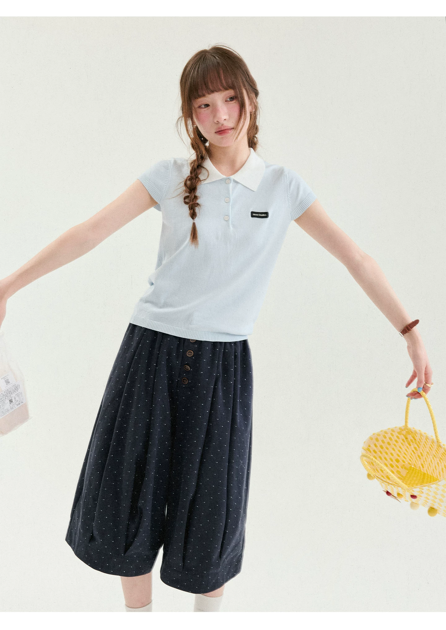 撞色翻領短版萊賽爾針織衫女夏季新款小蓋袖上衣,撞色翻領短版萊賽爾針織衫女夏季新款小蓋袖上衣,HBFS1371,撞色翻領短版萊賽爾針織衫女夏季新款小蓋袖上衣,撞色翻領,天絲100%