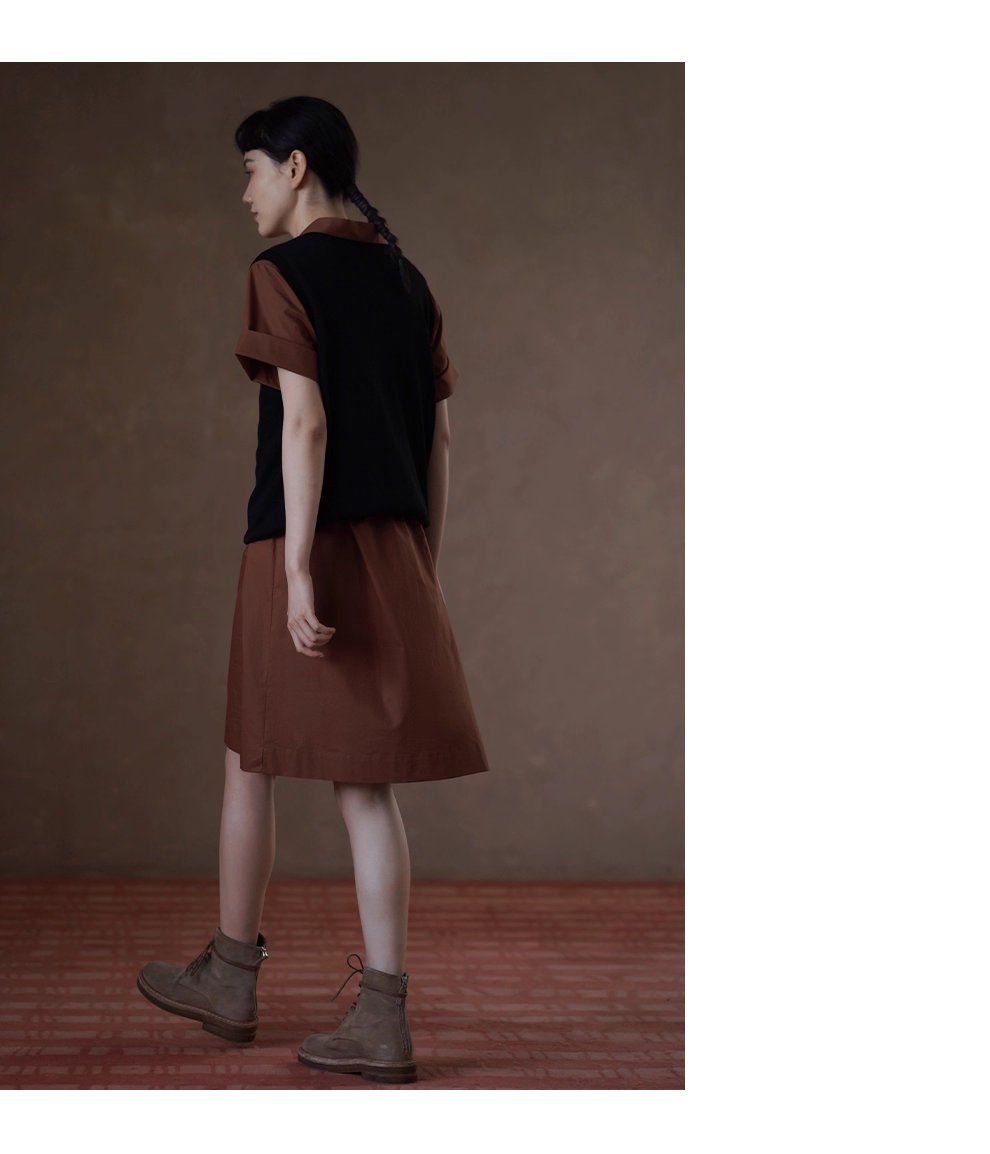 奶柿西達襯衫裙100棉挺括寬鬆顯瘦Polo短袖小個子洋裝