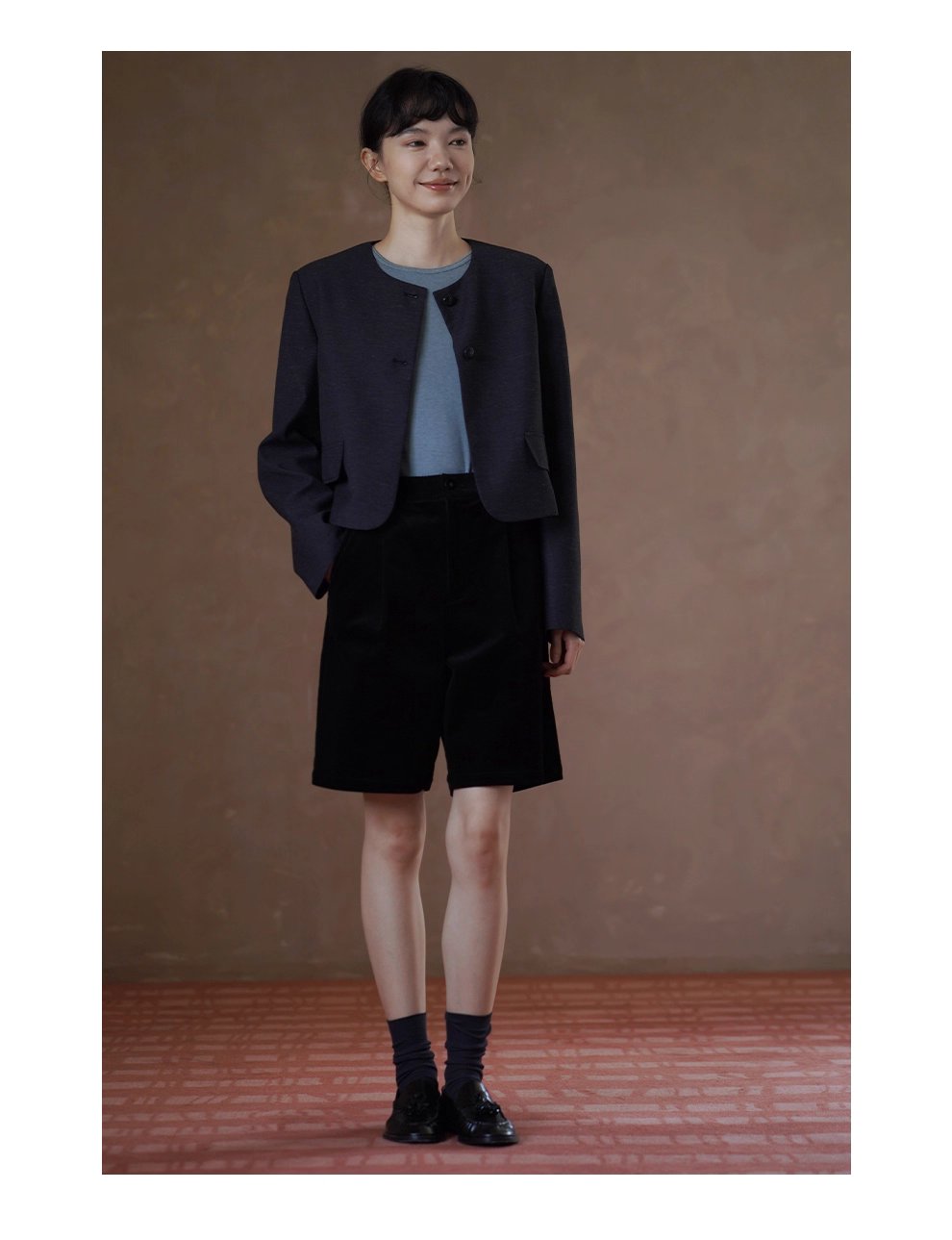 貼身保護舒適彈性軟糯親膚綿羊毛萊賽爾長袖圓領合身T恤