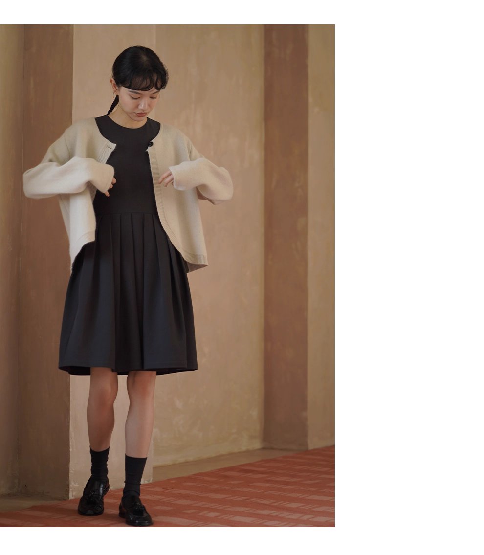 溫柔濾鏡氛圍感軟糯兔毛羊毛外套弧形門襟寬鬆毛衣開襟衫