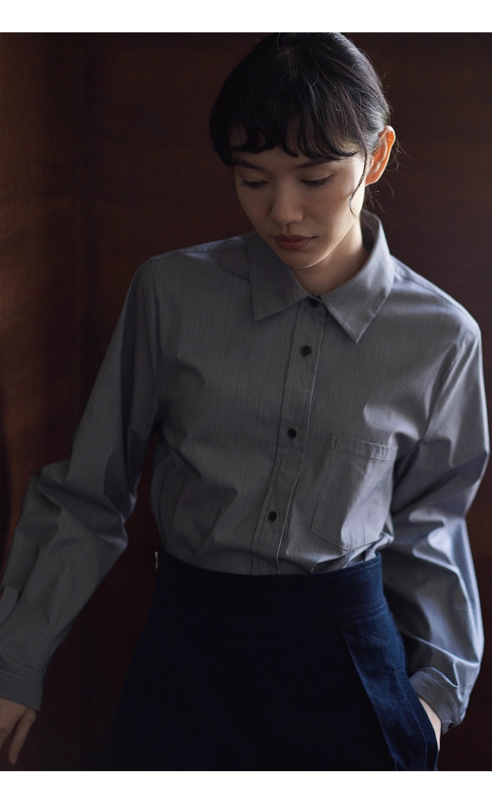 清晰像素條紋法式通勤襯衫寬鬆落肩顯瘦疊穿長袖上衣女,清晰像素條紋法式通勤襯衫寬鬆落肩顯瘦疊穿長袖上衣女,HBEW1112,清晰像素條紋法式通勤襯衫寬鬆落肩顯瘦疊穿長袖上衣女,條紋造型,通勤俐落