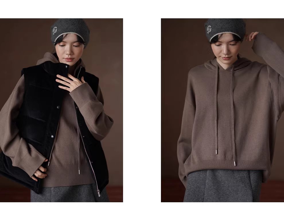 遠紅外線升溫科技纖維可機洗立體連帽寬鬆針織顯瘦上衣女,遠紅外線升溫科技纖維可機洗立體連帽寬鬆針織顯瘦上衣女,HBEW1140,遠紅外線升溫科技纖維可機洗立體連帽寬鬆針織顯瘦上衣女,連帽抽繩,舒適面料