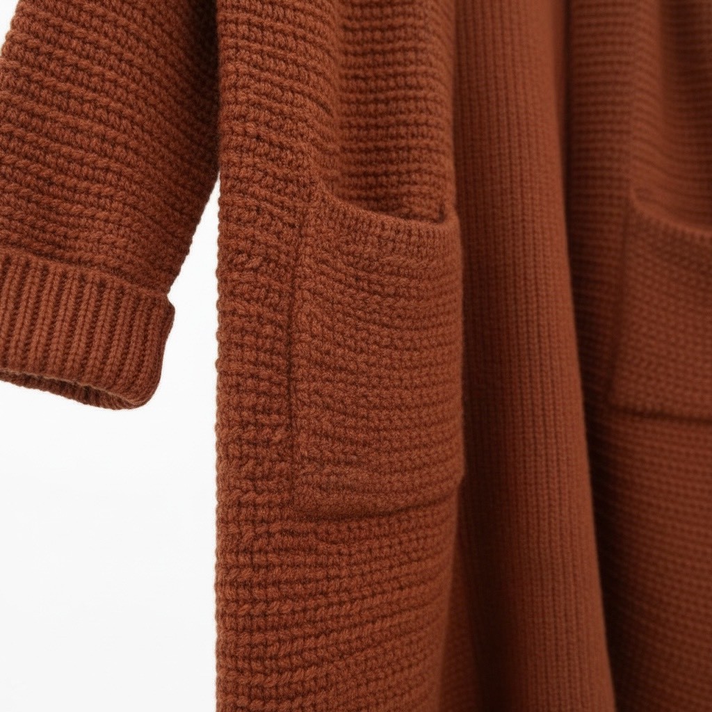 粗線加厚款毛衣外套秋冬慵懶風口袋針織開襟衫,粗線加厚款毛衣外套秋冬慵懶風口袋針織開襟衫,5W165014,粗線加厚款毛衣外套秋冬慵懶風口袋針織開襟衫,百搭實穿,粗針設計