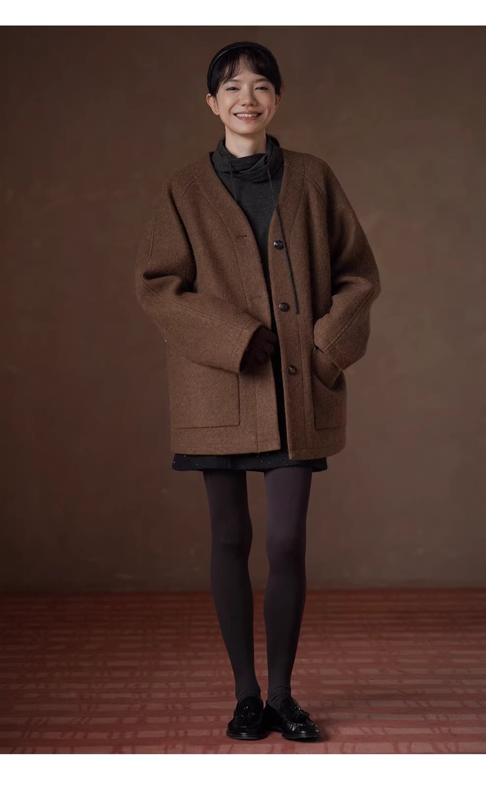 法式超細綿羊毛混紡疊量鬆弛堆堆領針織內搭合身上衣女,法式超細綿羊毛混紡疊量鬆弛堆堆領針織內搭合身上衣女,HBEW1167,法式超細綿羊毛混紡疊量鬆弛堆堆領針織內搭合身上衣女,連帽抽繩,羊毛混紡