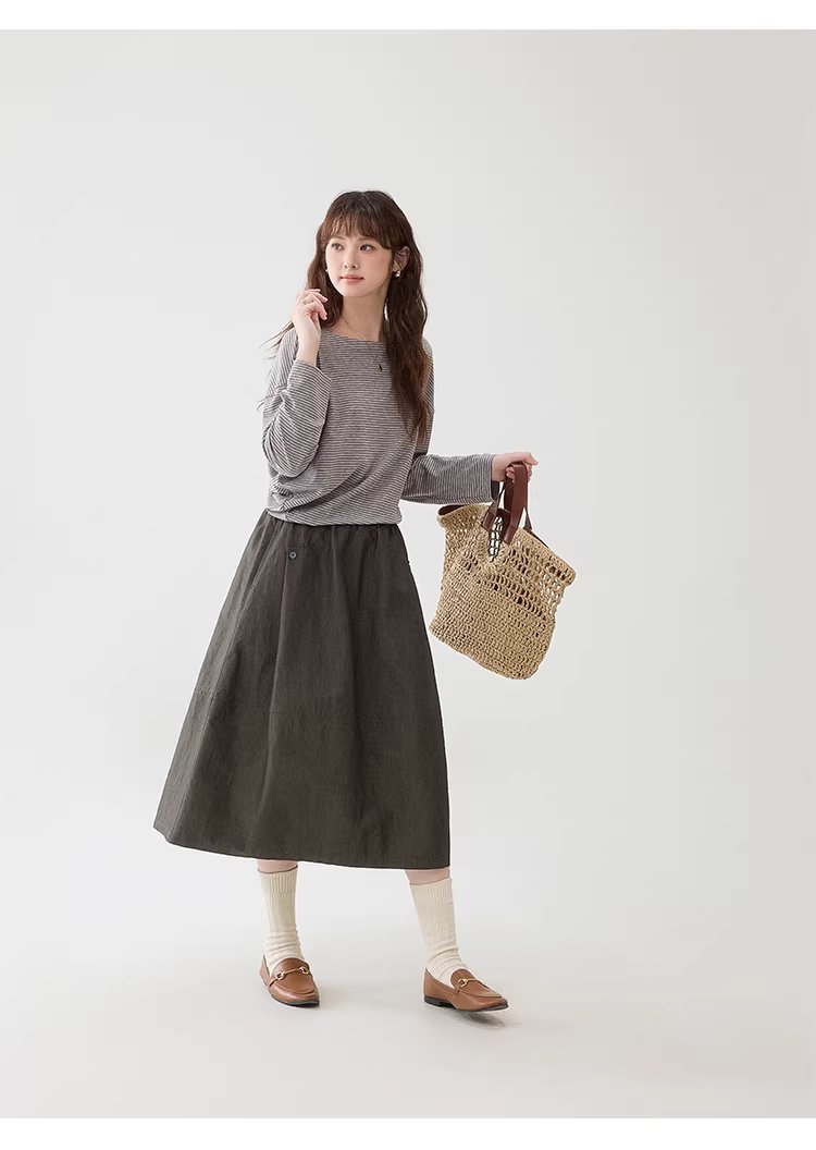 不規則蝙蝠袖暗條紋T恤女春季新款寬鬆小眾上衣,不規則蝙蝠袖暗條紋T恤女春季新款寬鬆小眾上衣,HBFS1005,不規則蝙蝠袖暗條紋T恤女春季新款寬鬆小眾上衣,蝙蝠袖型,天絲混紡