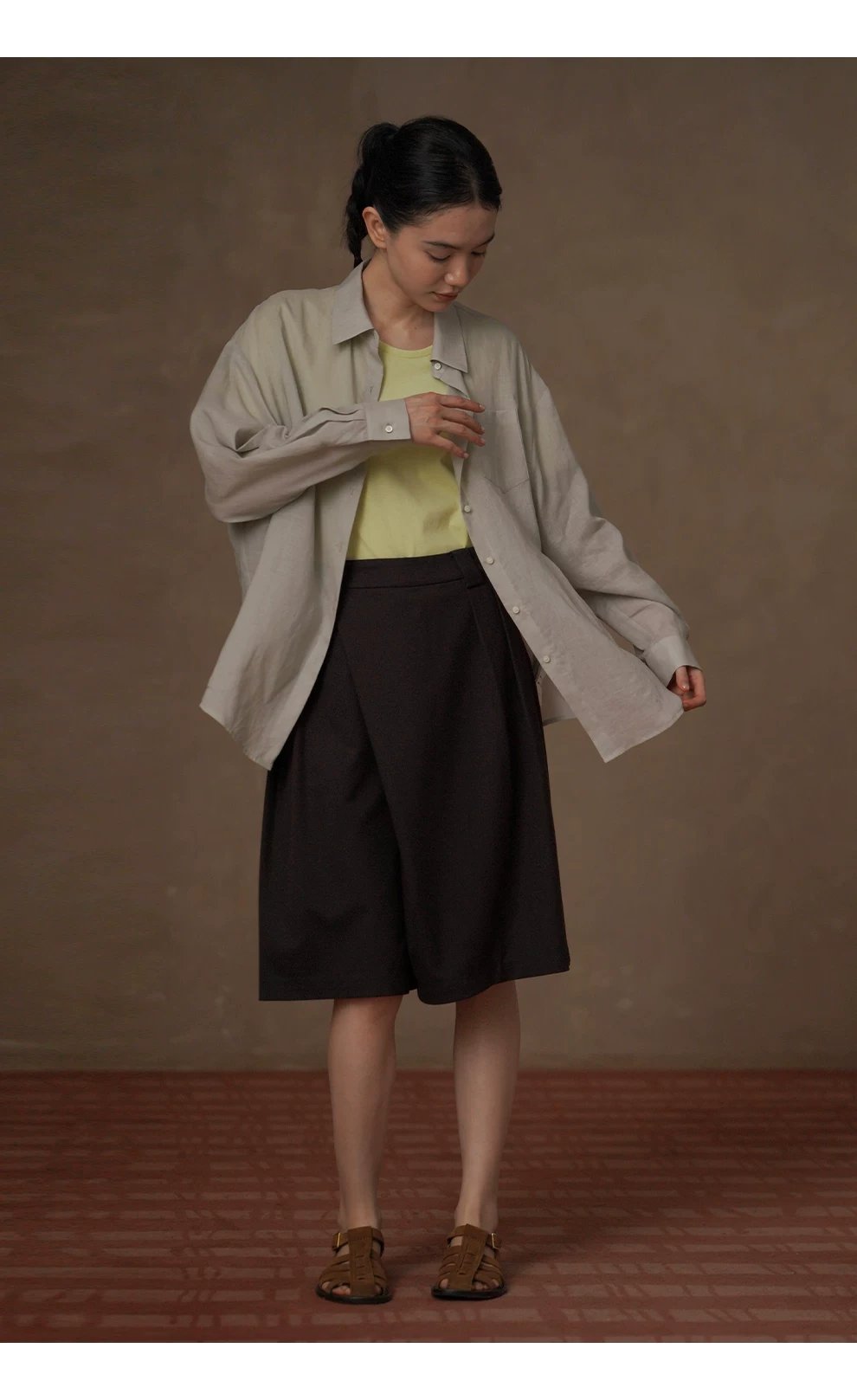 輕柔撫摸苧麻萊賽爾輕薄透氣寬鬆顯瘦通勤長袖落肩襯衫,輕柔撫摸苧麻萊賽爾輕薄透氣寬鬆顯瘦通勤長袖落肩襯衫,HBFS1021,輕柔撫摸苧麻萊賽爾輕薄透氣寬鬆顯瘦通勤長袖落肩襯衫,清爽透氣,硬挺不軟塌