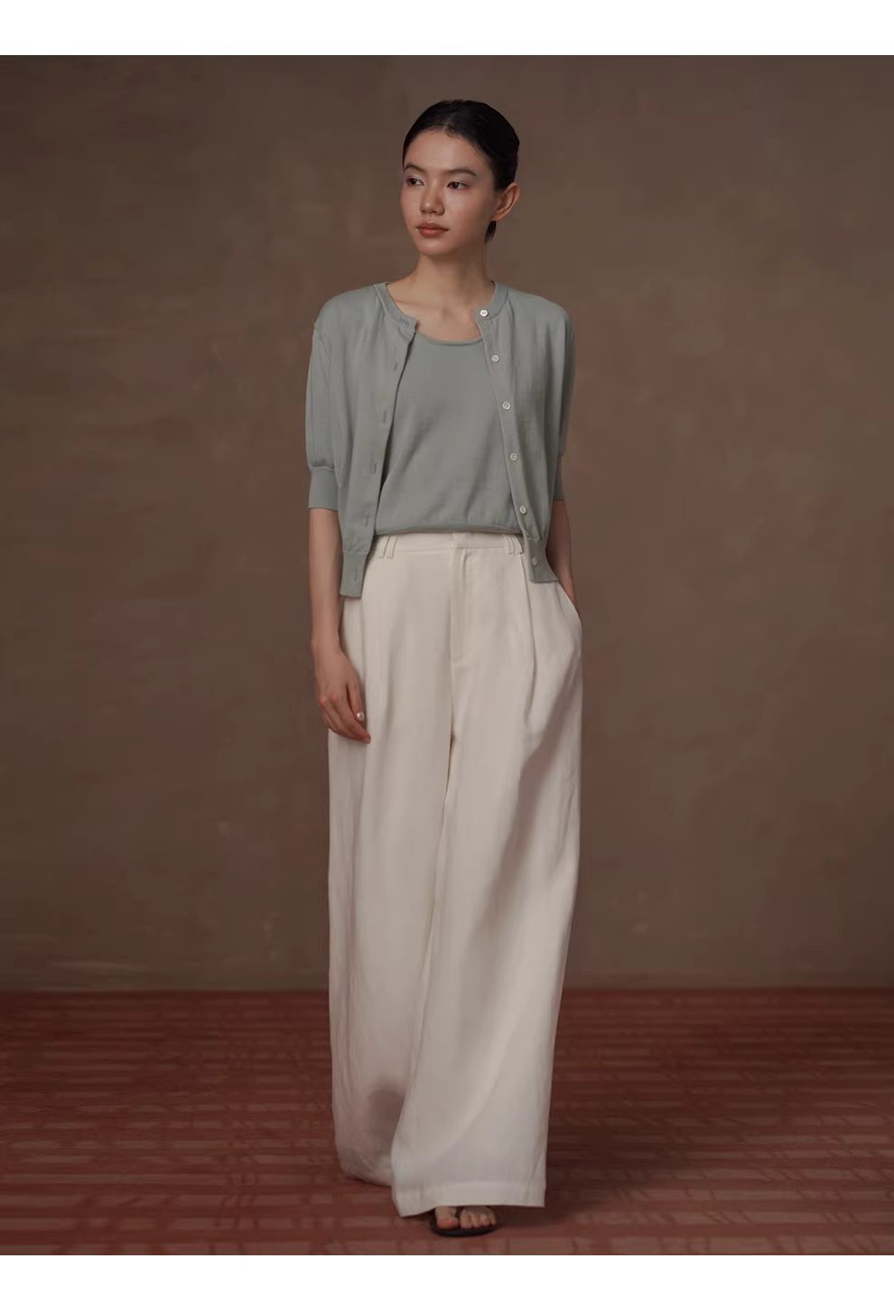 老錢典範顯瘦鬆弛感透氣亞麻萊賽爾寬鬆通勤闊腿長褲女,老錢典範顯瘦鬆弛感透氣亞麻萊賽爾寬鬆通勤闊腿長褲女,HBFS3011,老錢典範顯瘦鬆弛感透氣亞麻萊賽爾寬鬆通勤闊腿長褲女,透氣不悶,加寬腰頭