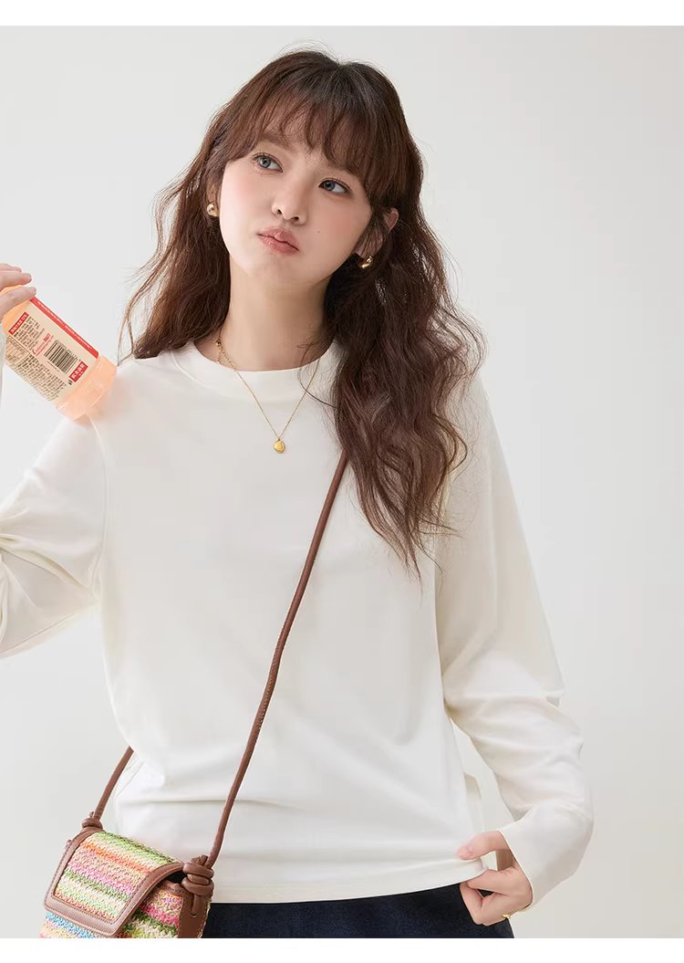 純色圓領微蝙蝠袖T恤女26春季新款寬鬆百搭上衣,純色圓領微蝙蝠袖T恤女26春季新款寬鬆百搭上衣,HBFS1041,純色圓領微蝙蝠袖T恤女26春季新款寬鬆百搭上衣,必備單品,舒適面料