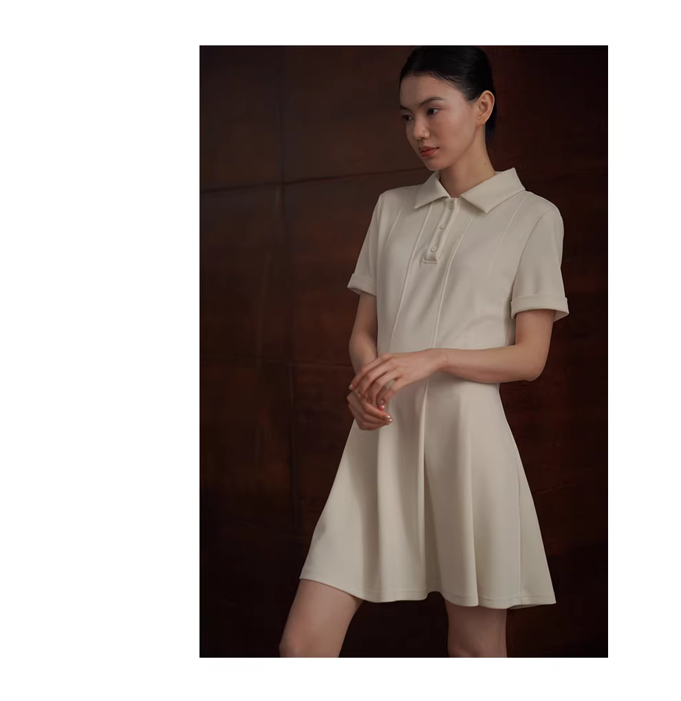 網球女孩軟糯空氣層Polo領收腰A擺顯瘦元氣短袖洋裝,網球女孩軟糯空氣層Polo領收腰A擺顯瘦元氣短袖洋裝,HBFS7028,網球女孩軟糯空氣層Polo領收腰A擺顯瘦元氣短袖洋裝,舒適透氣,收腰A字