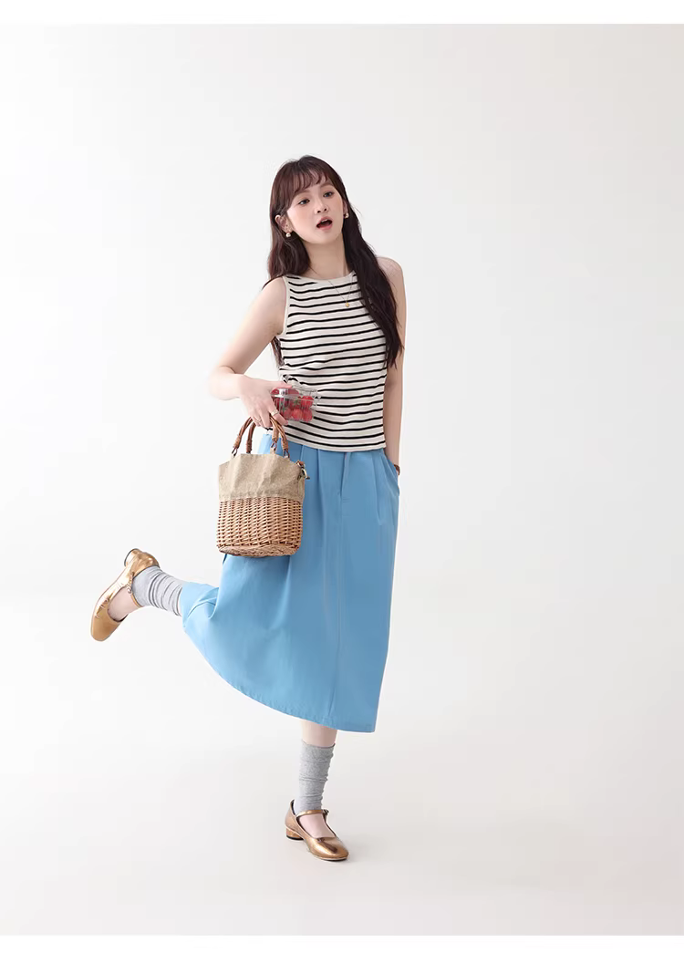 韓系撞色條紋無袖背心針織衫夏新款顯瘦內搭吊帶上衣,韓系撞色條紋無袖背心針織衫夏新款顯瘦內搭吊帶上衣,HBFS1092,韓系撞色條紋無袖背心針織衫夏新款顯瘦內搭吊帶上衣,無袖背心,條紋造型