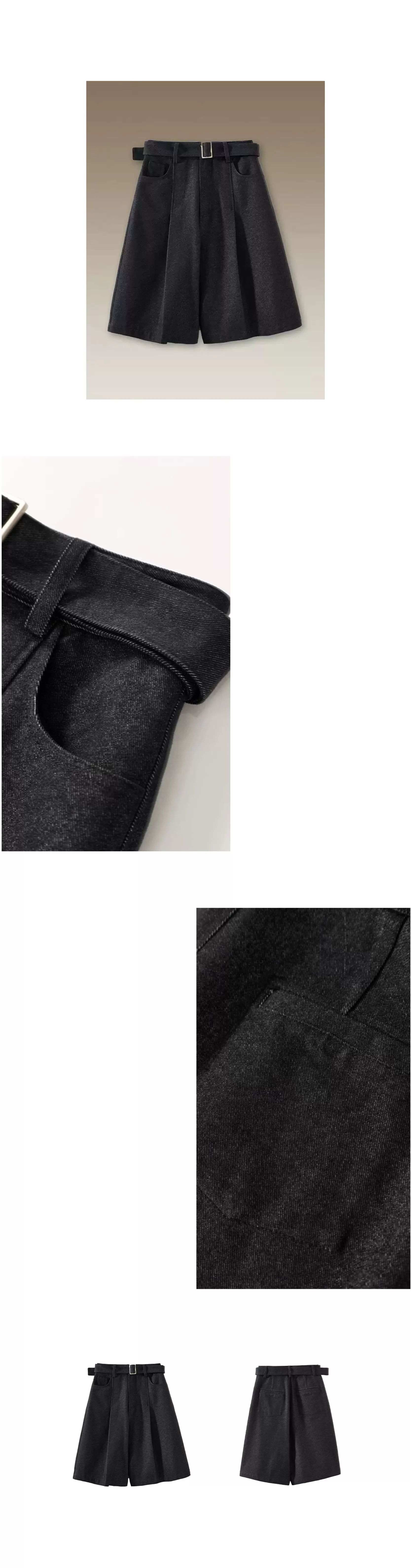 復古深海牛仔柔軟水洗可調式腰帶顯瘦寬鬆挺括五分短褲,復古深海牛仔柔軟水洗可調式腰帶顯瘦寬鬆挺括五分短褲,HBFS3026,復古深海牛仔柔軟水洗可調式腰帶顯瘦寬鬆挺括五分短褲,挺版親膚,高腰復古