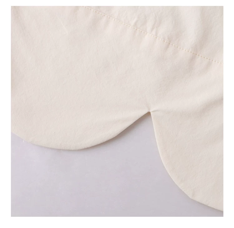 設計感波浪下擺純棉襯衫女夏新款減齡娃娃領上衣,設計感波浪下擺純棉襯衫女夏新款減齡娃娃領上衣,HBFS1112,設計感波浪下擺純棉襯衫女夏新款減齡娃娃領上衣,花邊衣襬,全棉面料