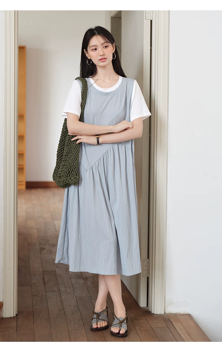 假兩件短袖小眾不撞洋裝女夏2026新款胖mm大尺碼絕美裙子,假兩件短袖小眾不撞洋裝女夏2026新款胖mm大尺碼絕美裙子,HBFS7159,假兩件短袖小眾不撞洋裝女夏2026新款胖mm大尺碼絕美裙子,中大尺碼,拼接造型