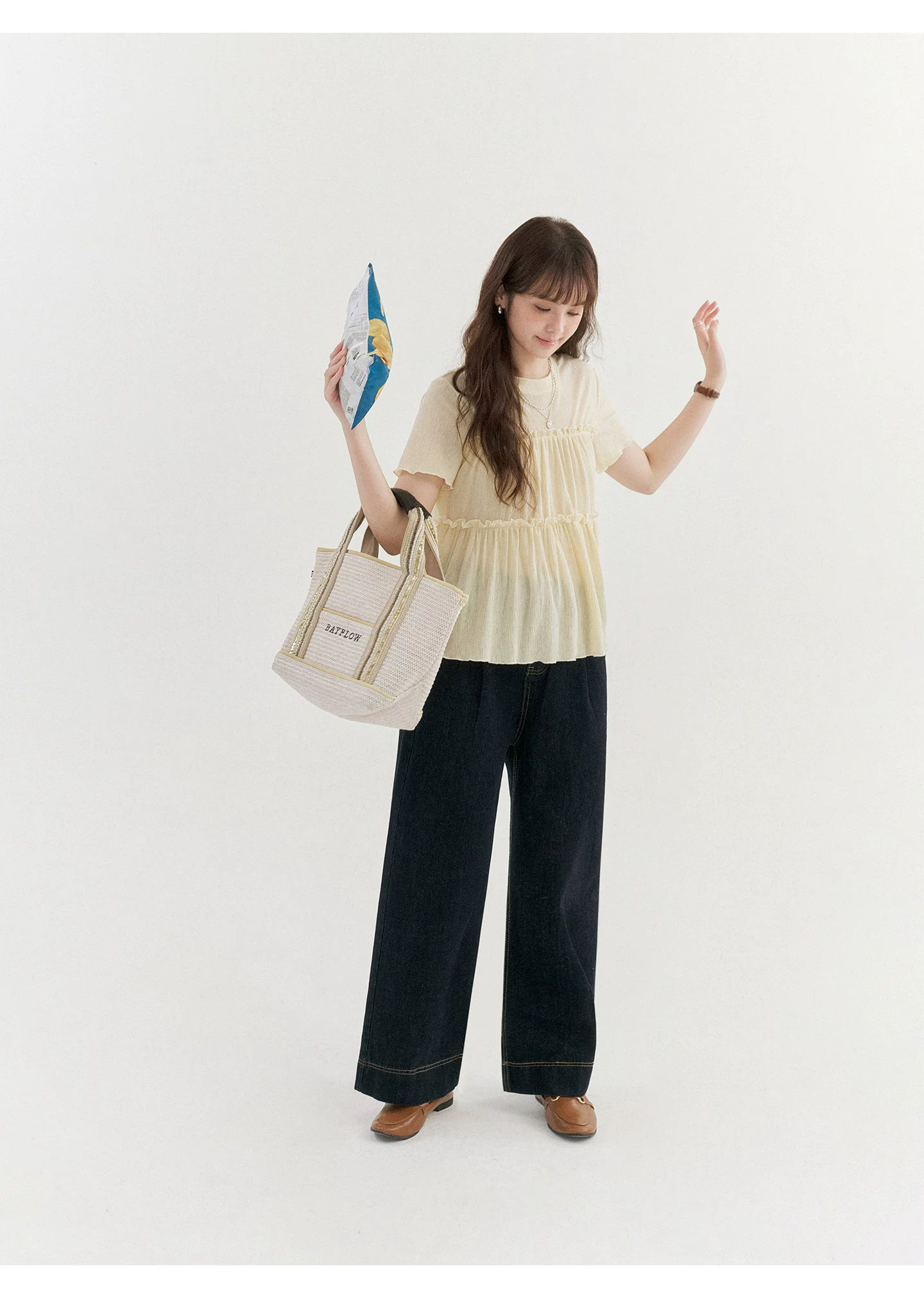 復古黑藍色高腰寬鬆牛仔褲女26夏季新款百搭直筒長褲,復古黑藍色高腰寬鬆牛仔褲女26夏季新款百搭直筒長褲,HBFS3083,復古黑藍色高腰寬鬆牛仔褲女26夏季新款百搭直筒長褲,高腰直筒,丹寧面料