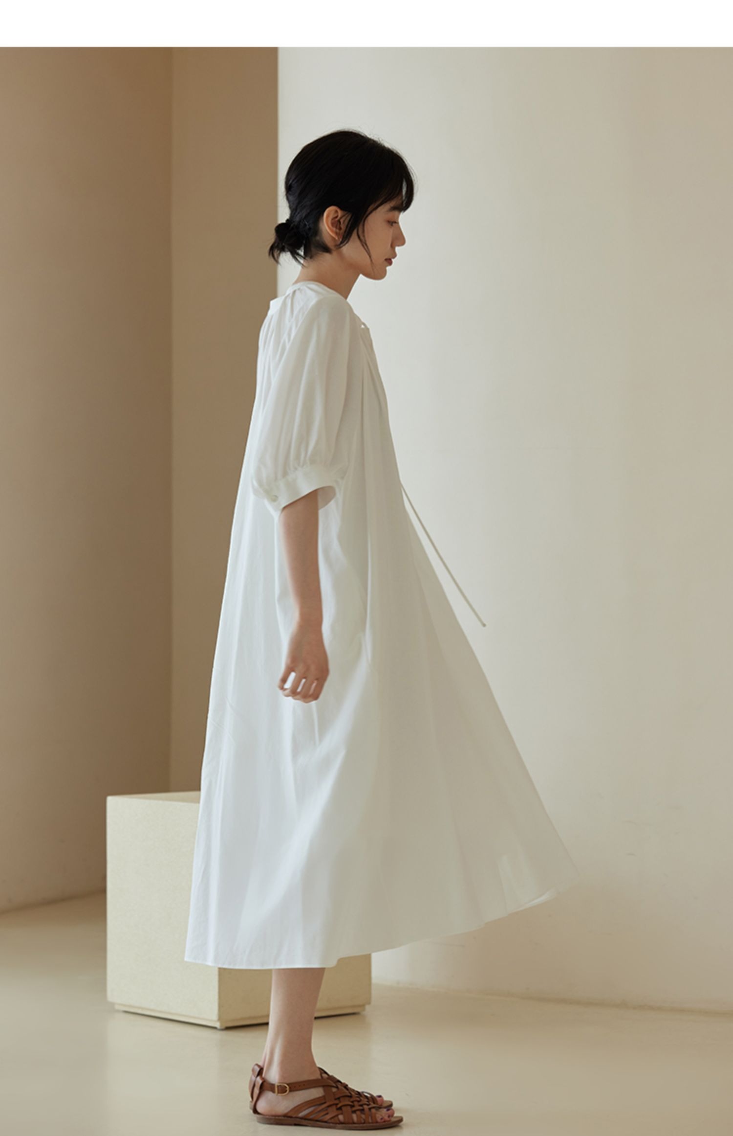 白沙仙女氛圍感連身裙防曬度假風寬鬆飄逸顯瘦輕薄洋裝