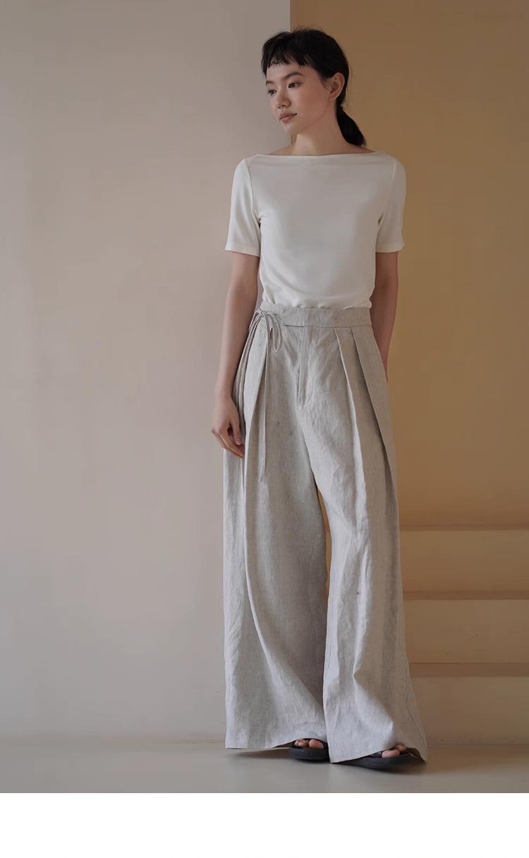 平衡通勤感舒適長期主義高智基礎款一字領T卹顯瘦上衣女