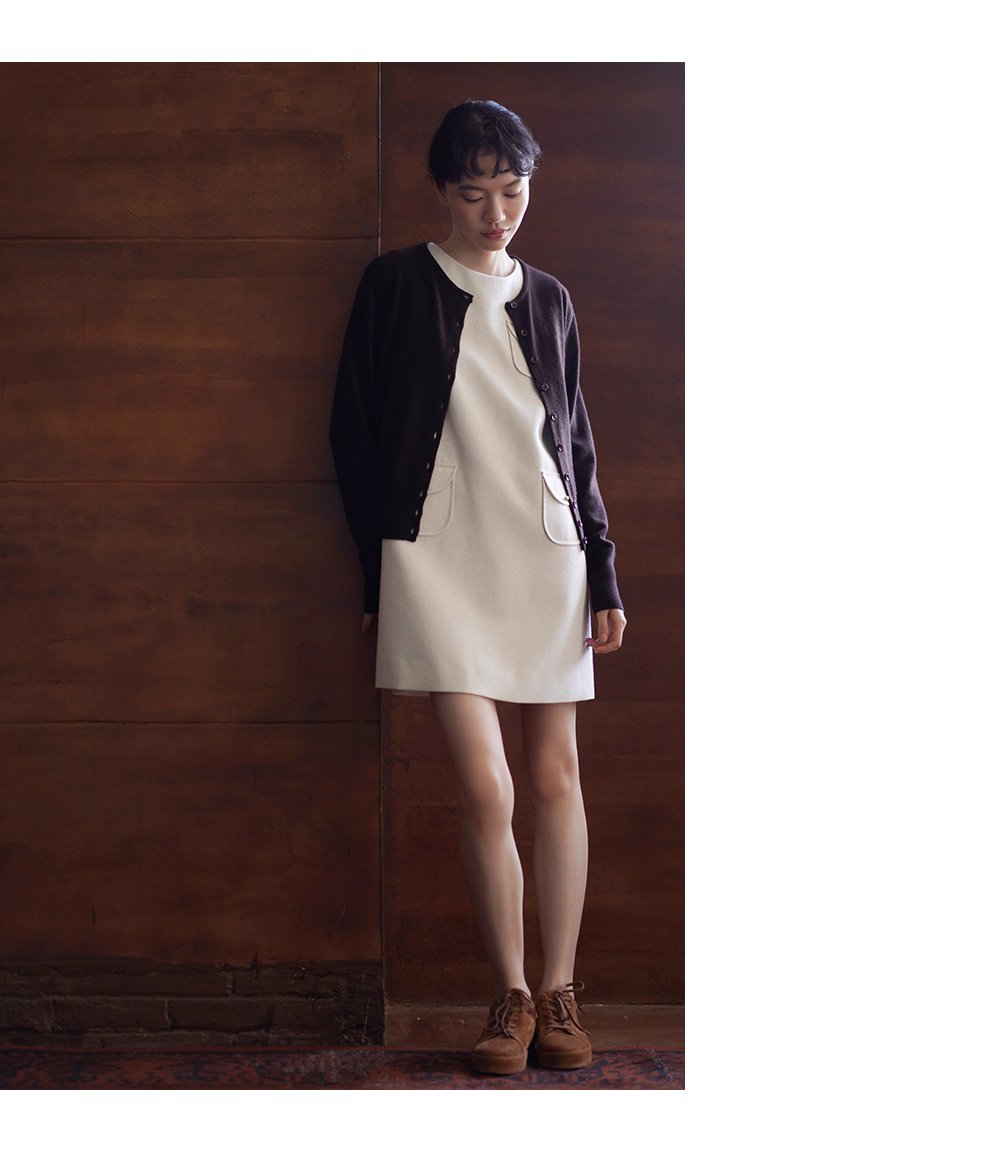 超細美奴羊毛蓬鬆軟糯圓領針織外套寬鬆通勤顯瘦開衫