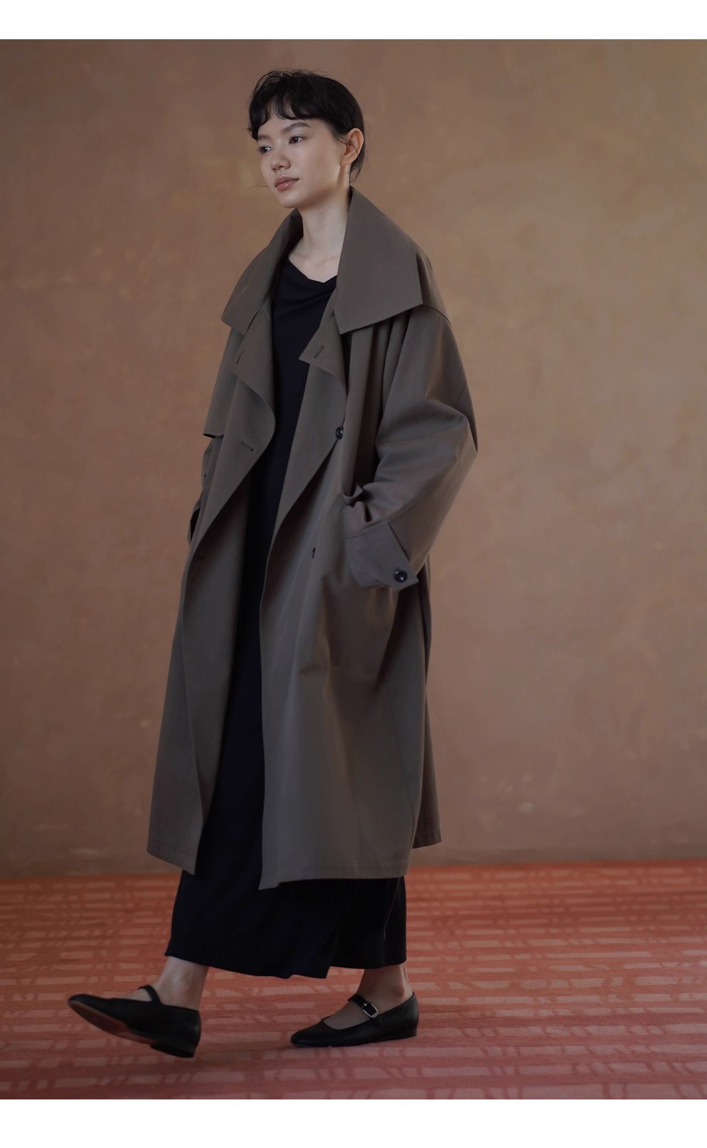 進階優雅巨顯瘦氣質蕩領彈性合身洋裝通勤長裙女