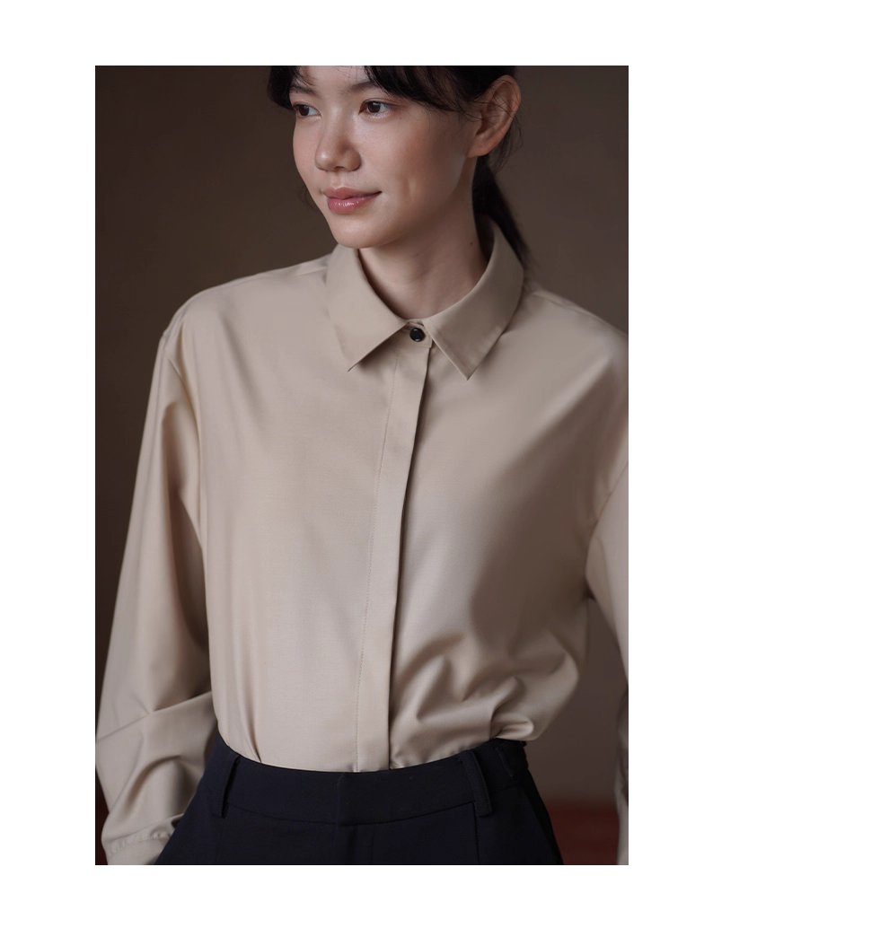 JI致英倫通勤簡約質感長袖襯衫寬鬆H型暗門襟設計上衣女,JI致英倫通勤簡約質感長袖襯衫寬鬆H型暗門襟設計上衣女,HBEW1123,JI致英倫通勤簡約質感長袖襯衫寬鬆H型暗門襟設計上衣女,可拆領袢,俐落有型