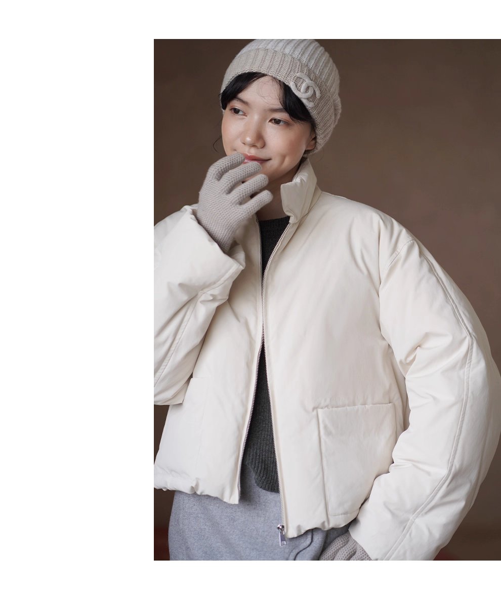 高品質高密防風羽絨衣立領保暖短款新國標90白鴨絨外套,高品質高密防風羽絨衣立領保暖短款新國標90白鴨絨外套,HBEW5098,高品質高密防風羽絨衣立領保暖短款新國標90白鴨絨外套,立領防風,白鴨絨