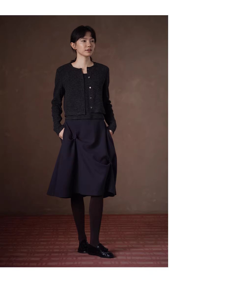 一衣多穿實用兩件套鬆軟彈性基礎背心開襟衫顯瘦套裝女,一衣多穿實用兩件套鬆軟彈性基礎背心開襟衫顯瘦套裝女,HBEW1135,一衣多穿實用兩件套鬆軟彈性基礎背心開襟衫顯瘦套裝女,兩件式套裝,簡約質感