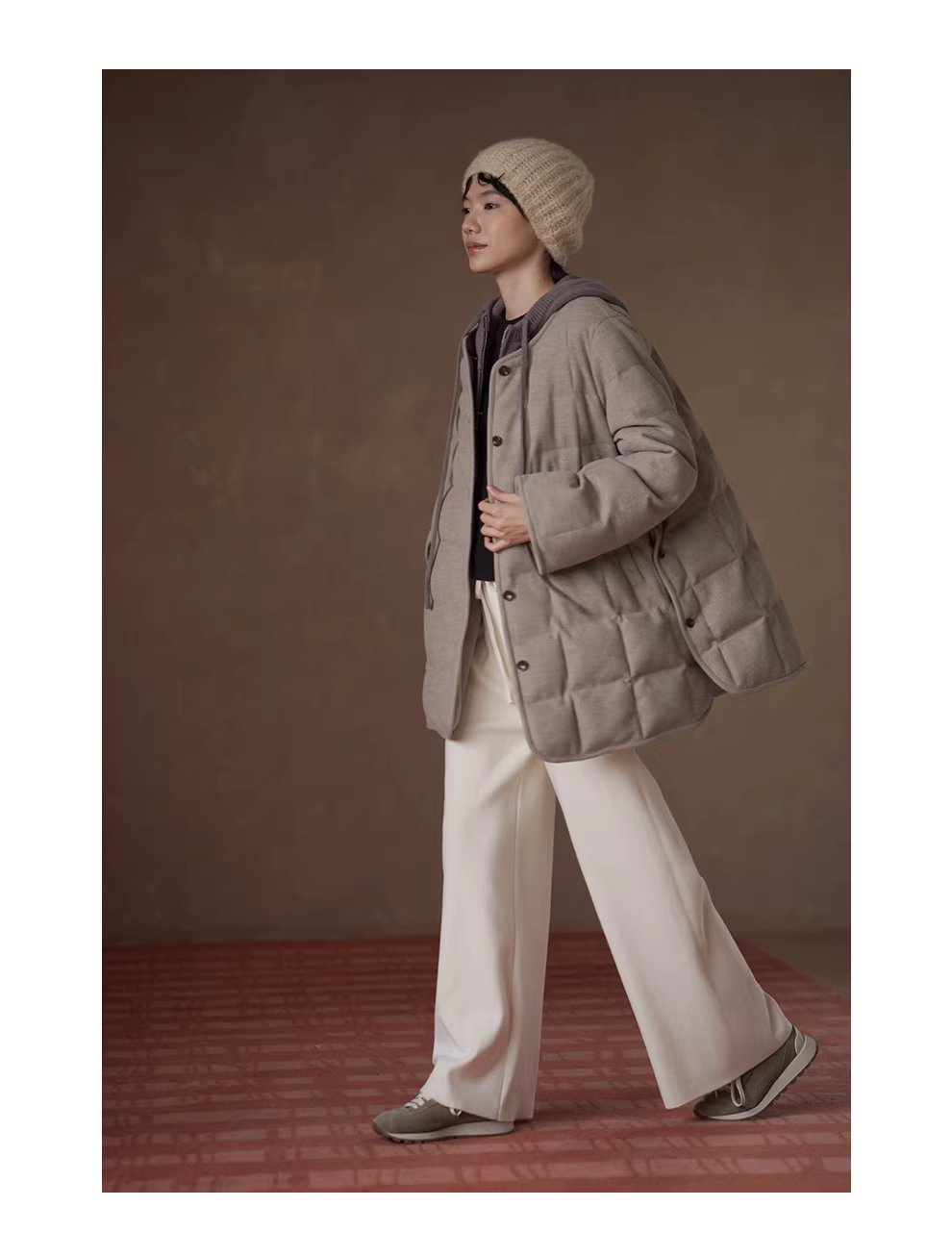 溫柔鬆弛寬鬆高支羊毛混紡高腰鬆緊針織褲顯瘦通勤長褲,溫柔鬆弛寬鬆高支羊毛混紡高腰鬆緊針織褲顯瘦通勤長褲,HBEW3044,溫柔鬆弛寬鬆高支羊毛混紡高腰鬆緊針織褲顯瘦通勤長褲,闊腿寬褲,羊毛混紡