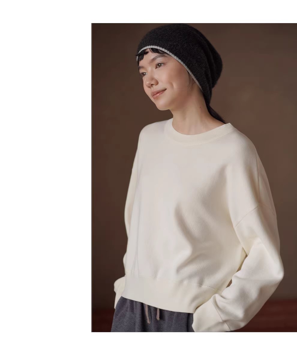 特殊集圈織法新型纖維升溫保暖落肩寬鬆彈性針織上衣女,特殊集圈織法新型纖維升溫保暖落肩寬鬆彈性針織上衣女,HBEW1162,特殊集圈織法新型纖維升溫保暖落肩寬鬆彈性針織上衣女,簡約質感,羅紋縮口