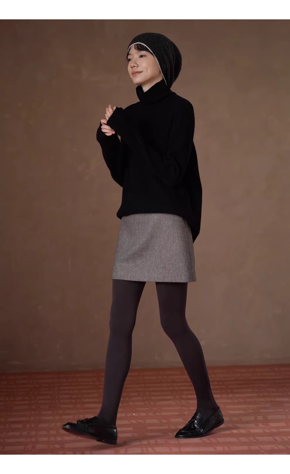 100羊毛無縫一體工藝寬鬆堆領保暖顯瘦坑條針織上衣女,100羊毛無縫一體工藝寬鬆堆領保暖顯瘦坑條針織上衣女,HBEW1164,100羊毛無縫一體工藝寬鬆堆領保暖顯瘦坑條針織上衣女,無縫一體,羊毛100%