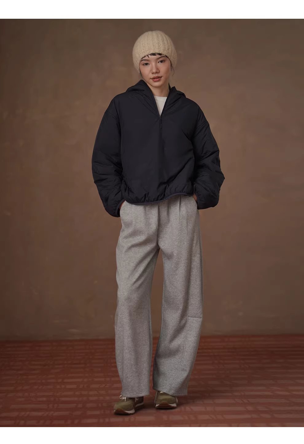 戶外愛好者狂熱一體成型連帽棉衣疊穿寬鬆保暖休閒上衣女,戶外愛好者狂熱一體成型連帽棉衣疊穿寬鬆保暖休閒上衣女,HBEW1183,戶外愛好者狂熱一體成型連帽棉衣疊穿寬鬆保暖休閒上衣女,半開連帽,輕薄舒適