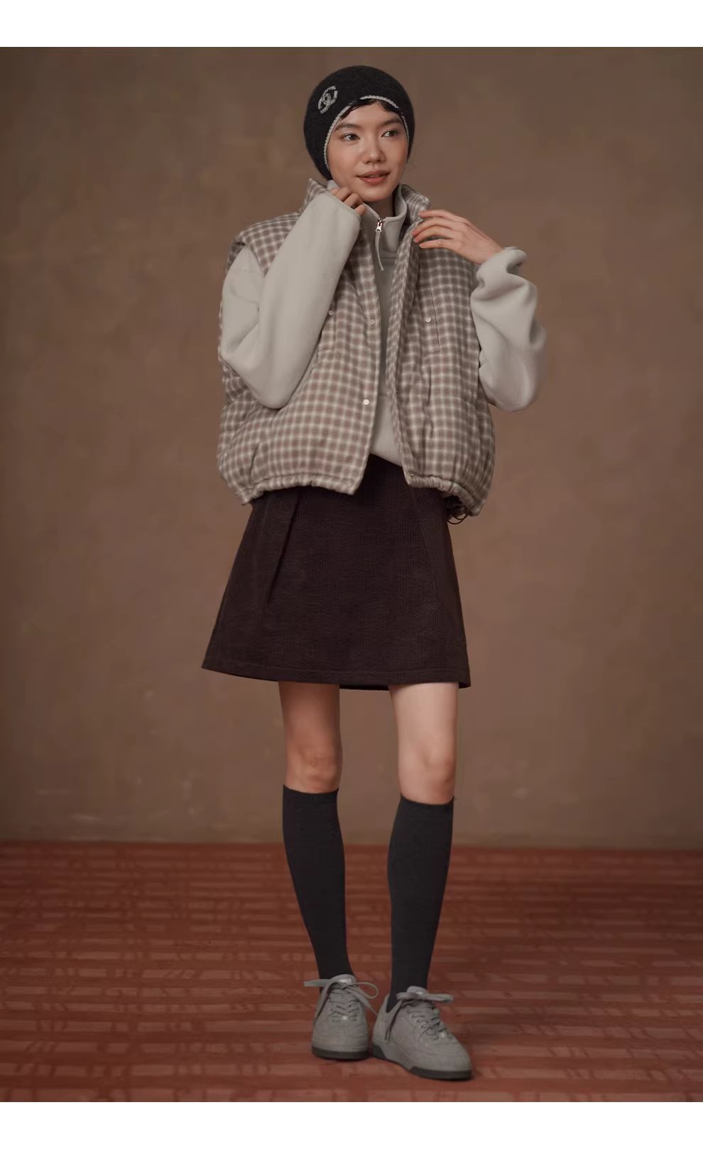 清新韓女格紋時髦疊穿保暖棉服立領短款寬鬆顯瘦馬甲女,清新韓女格紋時髦疊穿保暖棉服立領短款寬鬆顯瘦馬甲女,HBEW5123,清新韓女格紋時髦疊穿保暖棉服立領短款寬鬆顯瘦馬甲女,清新格紋,細節滿分