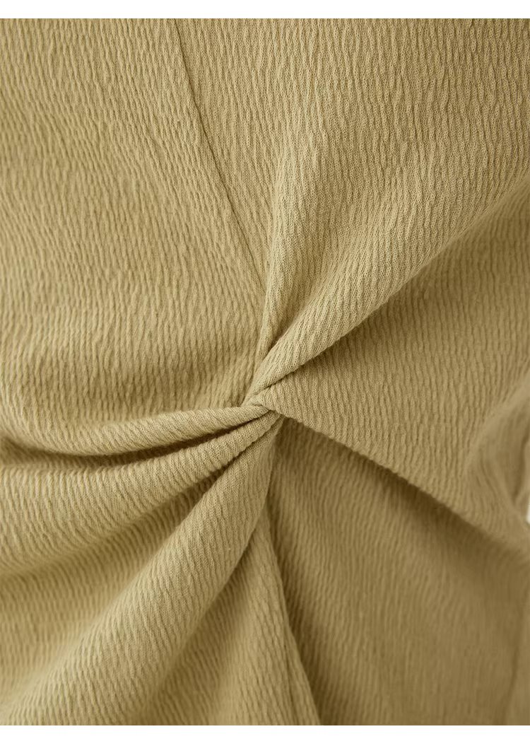 肌理感純色扭結修身T恤女春季新款蕾絲長袖上衣,肌理感純色扭結修身T恤女春季新款蕾絲長袖上衣,HBFS1002,肌理感純色扭結修身T恤女春季新款蕾絲長袖上衣,扭結設計,舒適面料