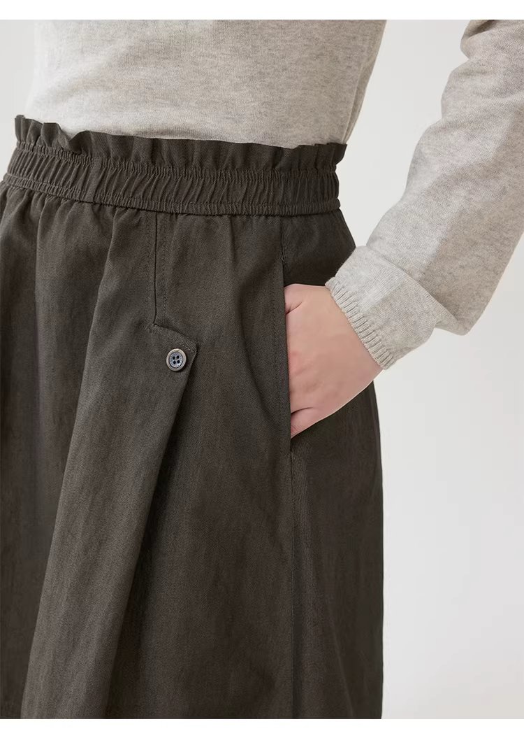 復古蕾絲鬆緊腰口袋半身裙女春季新款百搭A字中長裙,復古蕾絲鬆緊腰口袋半身裙女春季新款百搭A字中長裙,HBFS2002,復古蕾絲鬆緊腰口袋半身裙女春季新款百搭A字中長裙,荷葉邊,舒適面料