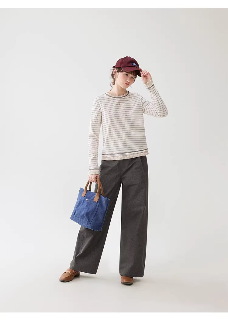 波點拼接圓領條紋T恤女26春季新款短長袖上衣,波點拼接圓領條紋T恤女26春季新款短長袖上衣,HBFS1008,波點拼接圓領條紋T恤女26春季新款短長袖上衣,波點拼接,青春休閒